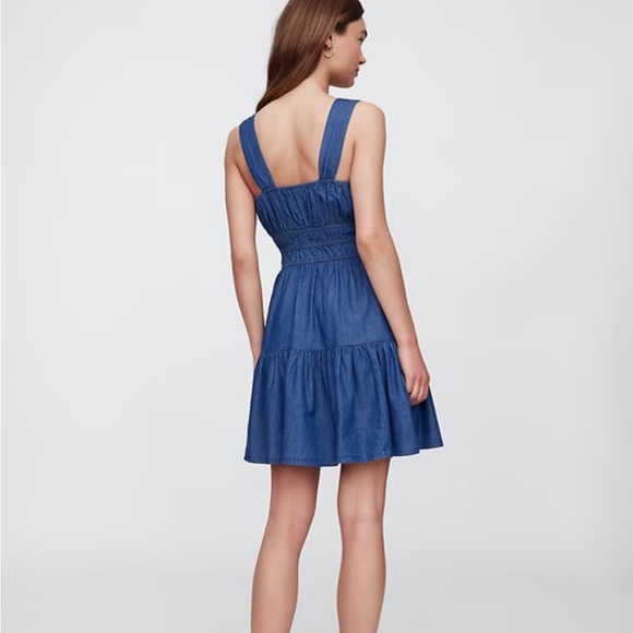 Gap Blue Denim Dress size large - Picture 6 of 6